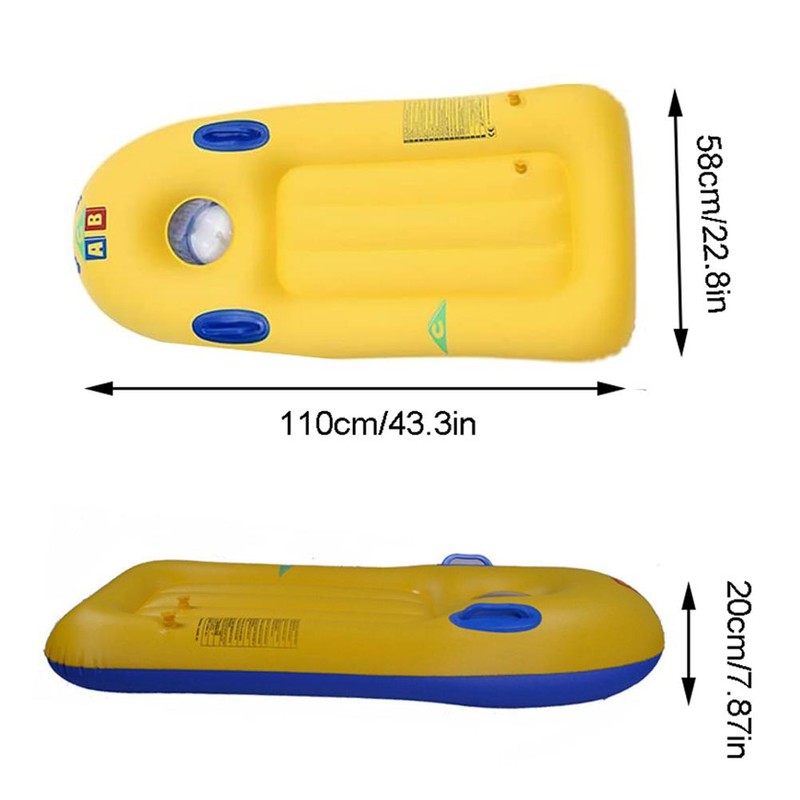 Inflatable Surfboard with Handle for Kids Adults Inflatable Floating Bed