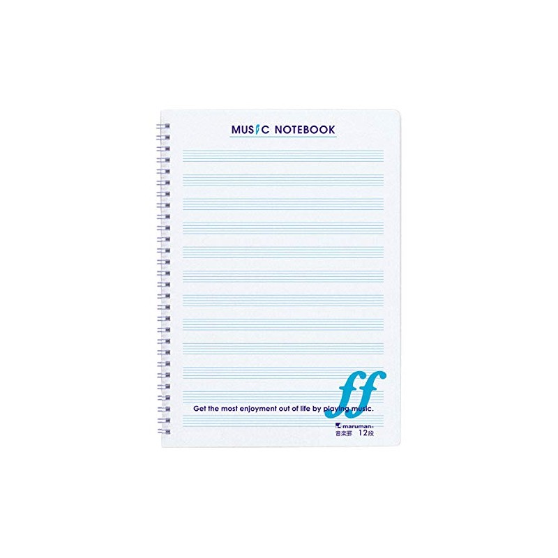 Maruman Notes Music Ruled B5 12 Tier Purple n559 a