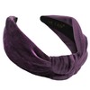 YETASI Royal Purple Headbands for Women are Trendy. Purple Velvet