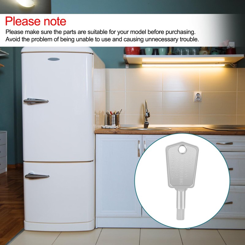 Haier Refrigerator Lock Key & Freezer Key Replacement - Suitable