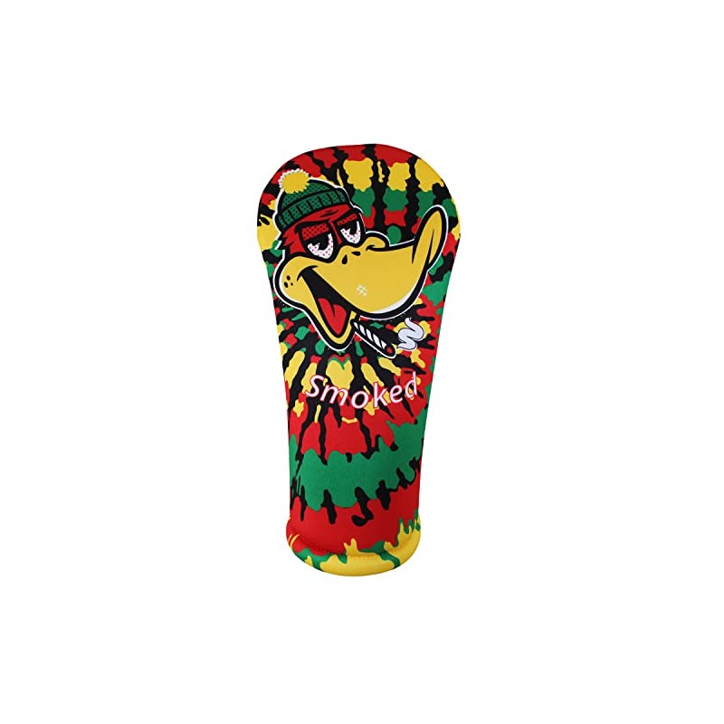 Rasta Tie Dye Smoked Ducky Fairway Club Headcover Handmade by