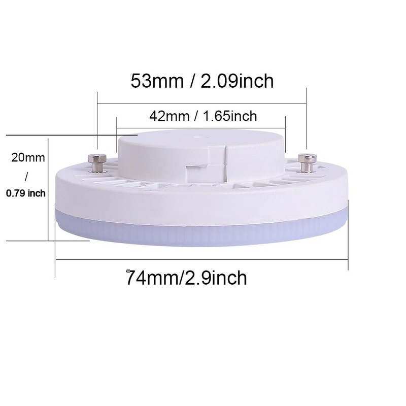 ukzboss GX53 7W 6000K Cool white Daylight white LED Spotlight