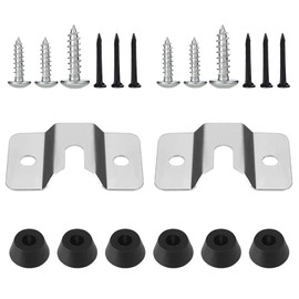 Cdemiy Dart Board Hanging Kit, 2 PCS Dartboard Bracket, Dartboard Fixing Kit, Darts Holder for Hanging Screw Hook Set Accessories Kits