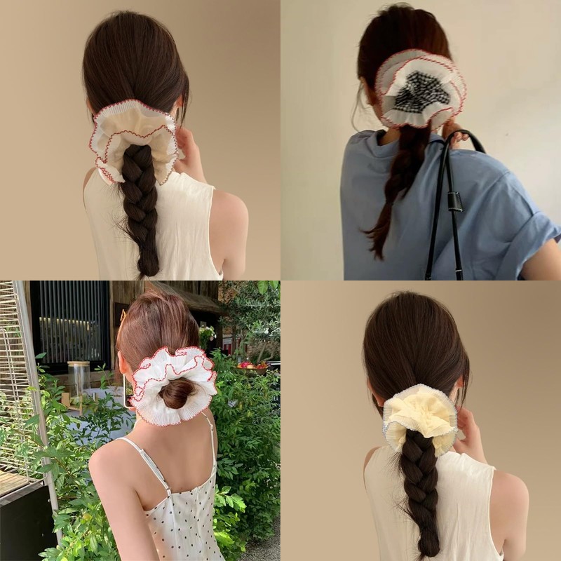 HTTDSLF 5 Stück Haargummi de Elastische, Haargummis Scrunchies für Damen,