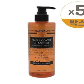 Kundal All Day Smell Cover Youth Shampoo Tropical Mango 400ml 5pcs (SH) / 쿤달 올데이 스멜커버 청소년 샴푸 트로피컬망고 400ml 5개(SH)
