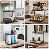 VESTCDF Under Sink Organizer, 2-Tier Pull-Out Cabinet Storage Shelf, Multi-Purpose