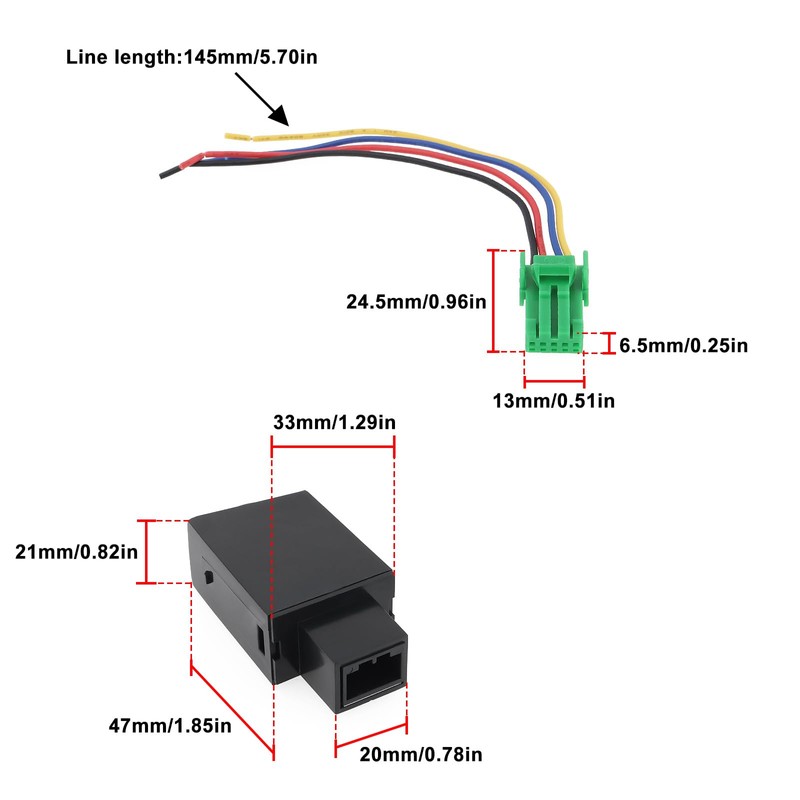 Micro Traders 4 Poles Car Fog Lights Push Button Switch