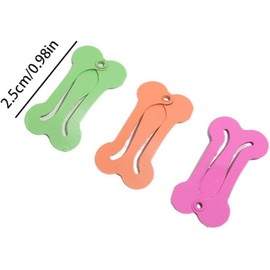 10Pcs Multicolour Hair Clips for Dogs,1Inch Dog Bow Mini Bone Snap Dog Barrette for Dog Hair,Tiny Pet Grooming Hair Accessories for Dog Cat,Modeling Decoration Apparel Accessories Pet Supplies