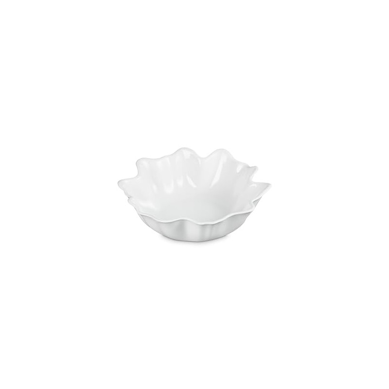 Le Creuset Stoneware Iris Serving Bowl, 15", White