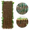 Expandable Faux Ivy Fence Privacy Screen Stretchable Artificial Hedge Single