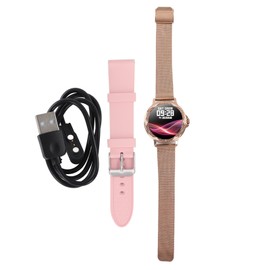 Fitness Tracker Watch for Women 1.2inch Touch Screen Sleep Monitoring Calorie Counting Cell Phone Smartwatch Gold