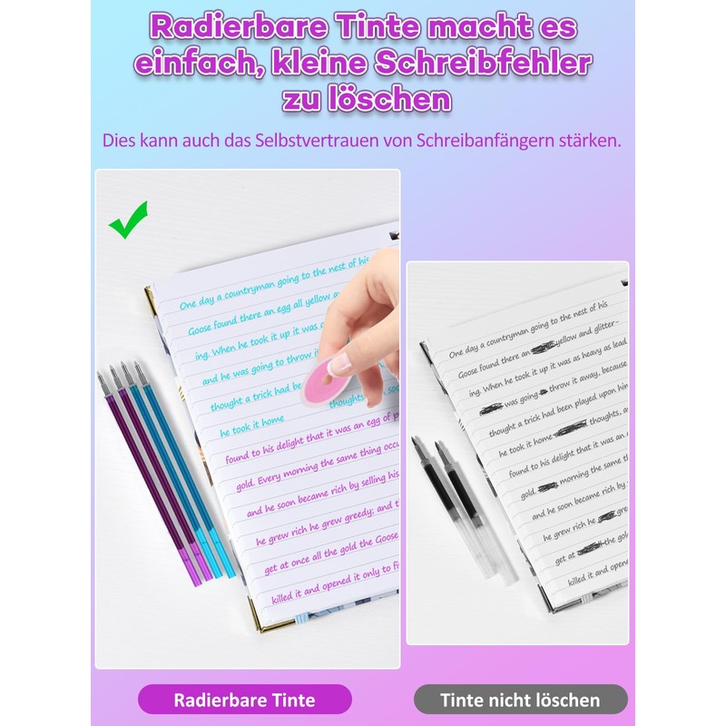 DealKits Pack of 6 Erasable Refills - Compatible with Legami