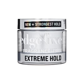 KISS COLORS & CARE Extreme Hold Edge Fixer Hair Gel, 24 Hour Maximum Hold, Ultimate Styling Control, No Flake Formula, For Coarser, Coily Hair, 3.38 oz (100 mL) - Fragrance Free