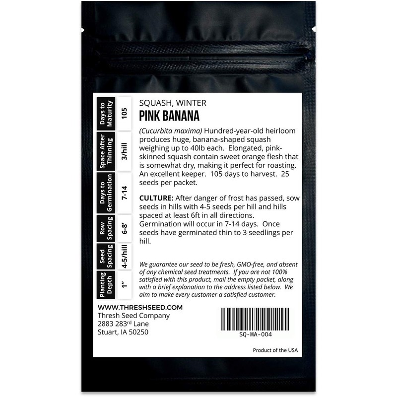 Pink Banana Squash - 25 Seeds