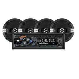 DUAL XDM17SPK4 Car Stereo Bluetooth USB MP3 Siri/Google Assist & 4 speaker 6.5"