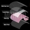 MUTIOVO French Tip Toe Nail Tips Press on, Sharp Square
