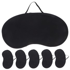 VICASKY 6pcs Blackout Sleep Mask Lightweight Adjustable Strap Eye Cover for Travel Airplane Naps Deep Sleep Comfortable Fit for Men Women