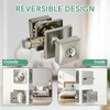 Square Door Knobs Exterior Door Lock Set with Deadbolt, Single