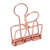 50Pcs Hollow Binder Clips Metal Paper Binder Clips for Documents