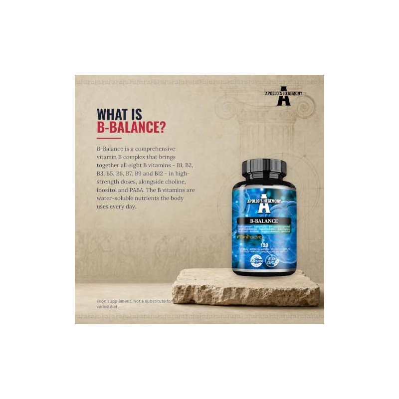 B-Balance 120 Vegan Capsules - Vitamin B Complex Contains Vitamins