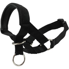 Dog Head Collar Halter Black (S 6.5inch8.25inch Snout)