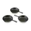 Heavy Duty Pre Seasoned Mini Cast Iron Skillet Set of