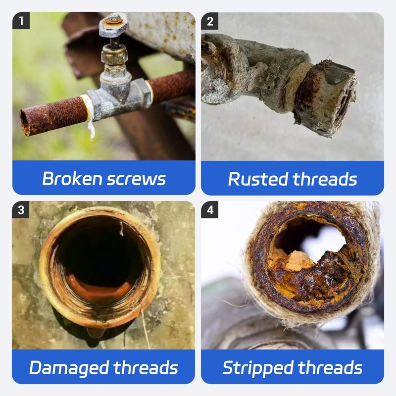 Semboh Broken Pipe Extractor Tool, Faucet & Valve Removal Set,