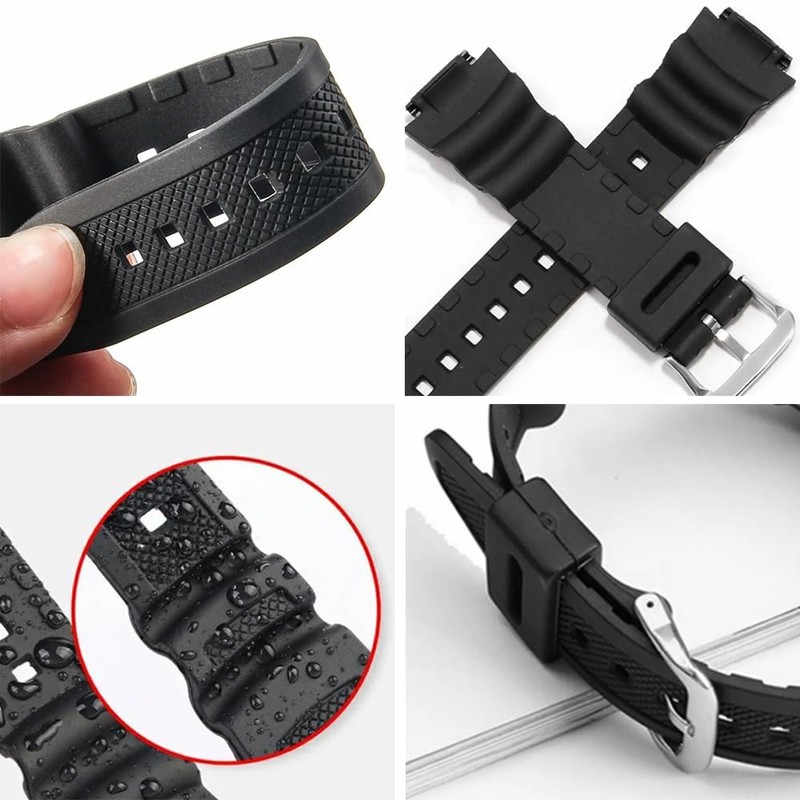 Watch Strap, Genuine Band Replacement, Waterproof Strap, Compatible with Casio
