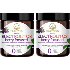 Electrolitos sin Azúcar, Hidratación en Polvo, Adicionado con Calcio, Zinc y Potasio. Keto, Paleo y Vegano, Sabor Frutos del Bosque, Limonada o Mandarina. Paquete con 2 o 3 Pzs. (Frutos Del Bosque, 2Pack)