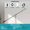 Flashpoint 86" Telescopic Boom Arm, Chrome-Plated