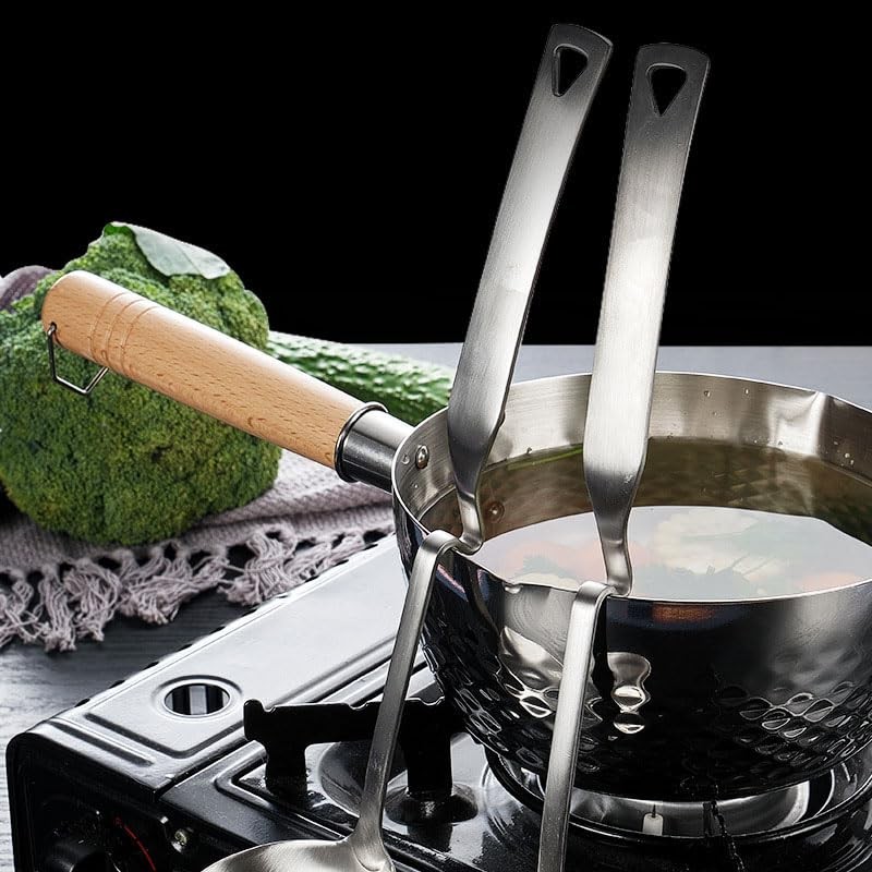 Wall-Mounted Stainless Steel Hot Pot Soup Colander and Spoon, Durable