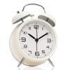 TXY Classical Twin Bell Alarm Clock for Bedroom with Stereoscopic