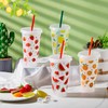 Chuangdi 12 Set 24 Oz Fruit Party Cups Reusable Plastic