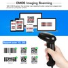 WoneNice USB Wired 1D 2D Barcode Scanner, Automatic Square QR