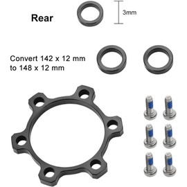 Hsthe Sea Bike Hub Adapter Rear Mountain Bike Hub Conversion Kit 142 x 12 to 148 x 12