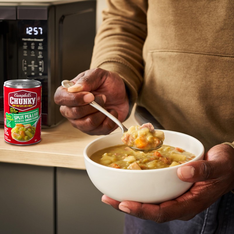 Campbell’s Chunky Healthy Request Soup, Split Pea Soup With Ham,
