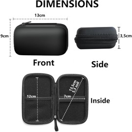 Compatible with HiBy Digital M300 Case, Blueshaweu Hard Shell Travel and Storage Case Carrying Case Compatible with HiBy Digital M300 4 Inches Music Player (Black)