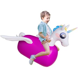 Kid Bouncy un-icornToy,Kid Jumping Animal Toy, Kid Favorite Jumping Toy.Perfect for Birthday, Bouncy Toy for Kids, Supports Up to 220 Pounds.