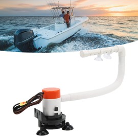 Zohisin 12v Bilge Pump Bait 35×20×11 Bait Pump 12v 350gph Maximum Portable Boat Fish Saver Aerator for Any Container Pump 12v Bilge Pump