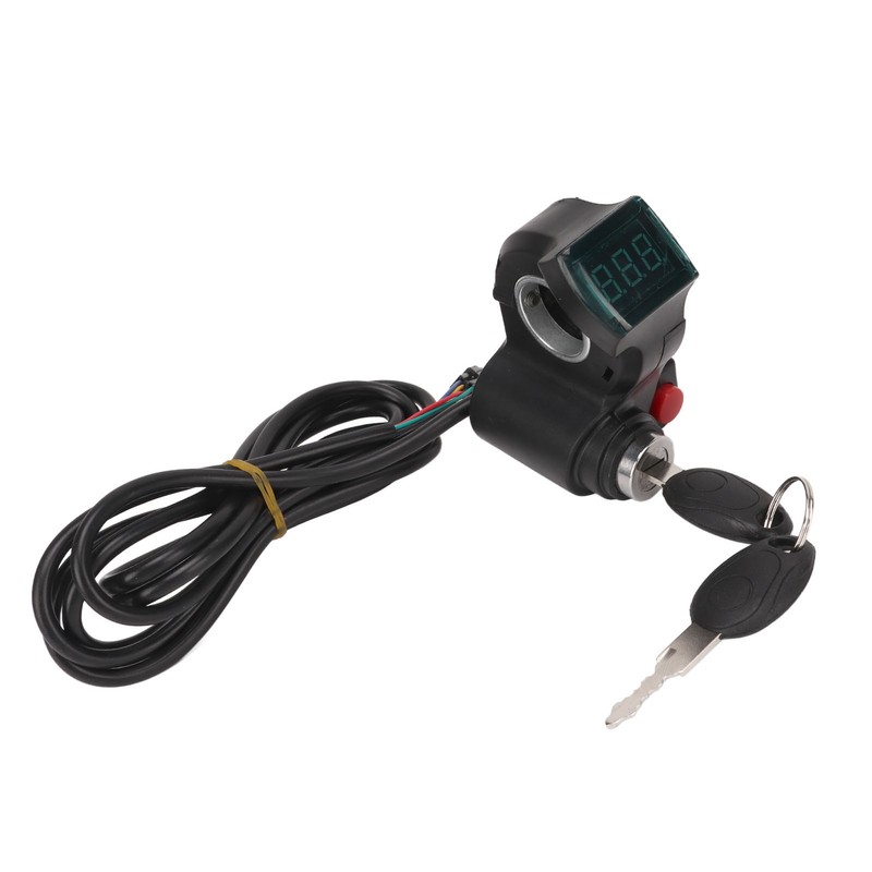 Electric Bike Twist Throttle ABS with Green Screen Lock Keys