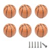CYCOOPE Cute Ceramic Basketball Drawer Knobs Cabinet Pulls Handles Basketball