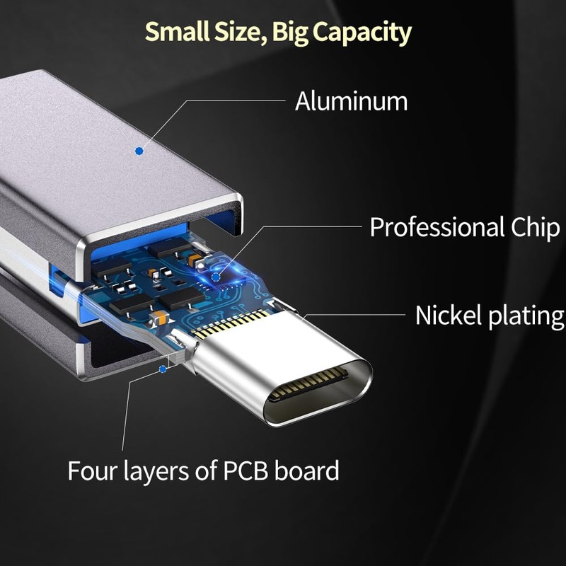 [10Gbps] Adaptador USB 3.2 Gen 2 de Alta Velocidad de