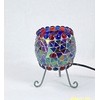'Hemisphere Red and Blue Decorative Handmade Mosaic Table Lamp Light