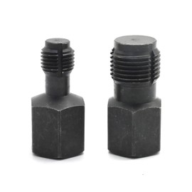 JUUDDENPARTS 2Pcs Oxygen Sensor Socket Thread Chasers Set, Black Oxygen Sensor Thread Chasers, Metal Oxygen Sensor Thread Repair Tool for Spark Plug (M12x1.25mm M18x1.5mm)