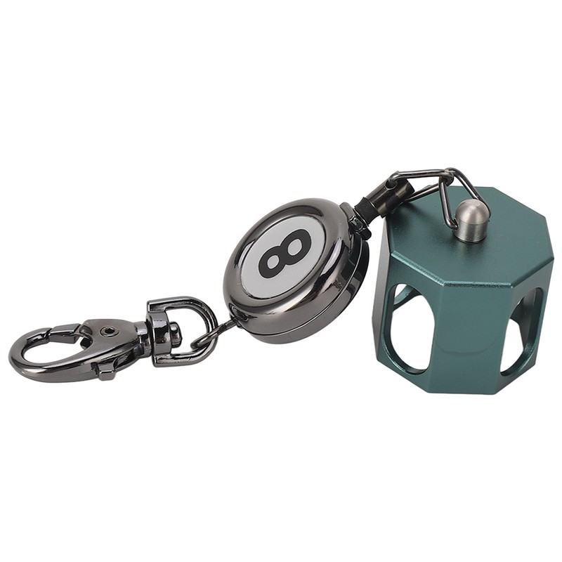 Retractable Billiards Pool Cue Chalk Holder Retractable Drawing Belt Clip