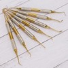 7pcs Dental Composite Resin Filling Spatula Stainless Steel Dental Instrument