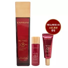 Enprani 엔프라니 레티노에이트 X8 프로 딥 링클 에멀전,로션 130ml + 미니 스킨 로션 Enprani Retinoate X8 Pro Deep Wrinkle Emulsion & Lotion 130ml + Mini Skin Lotion