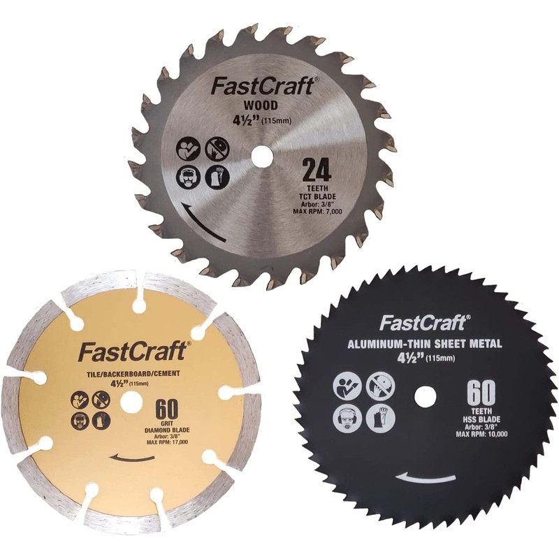 FastCraft 8pc 4.5" Mini Compact Saw Blades 4-1/2"- All Industrial