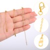 3PCS Gold Necklace Extender Gold Chain Extenders for Necklaces Delicate