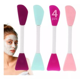 Veraly 4 Piezas Brocha Silicona Aplicar Mascarillas Skin Care Crema